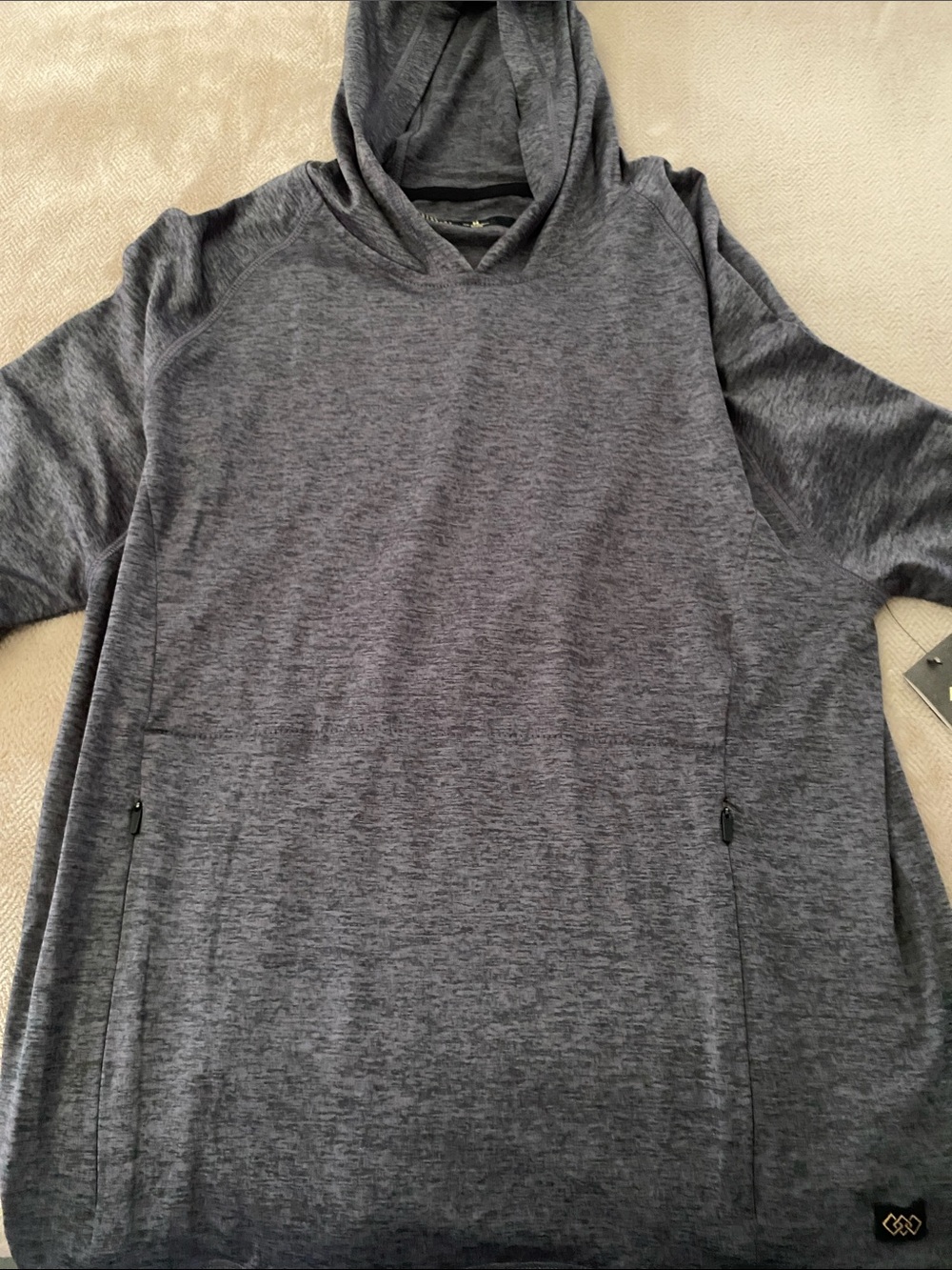 Men's Hooded Active Pullover - Charcoal Heather